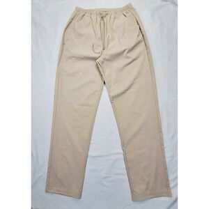 Roark Womens Layover Pants Tan Khaki Elastic Waist Stretch Ripstop Size Medium